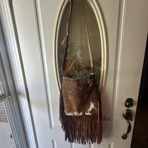 Brown Cowhide American Darling Purse